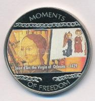 Libéria 2004. 10$ "Szabadság pillanatai-Jean d´Arc 1429." multicolor T:PP felületi karc  Liberia 2004. 10 Dollars "Moments of Freedom-Jean d´Arc the virgin of Orleans 1429." multicolor C:PP surface scratch