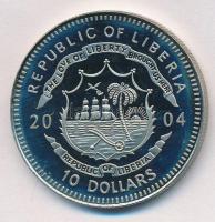 Libéria 2004. 10$ "Szabadság pillanatai-Jean d´Arc 1429." multicolor T:PP felületi karc 
...