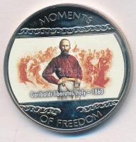 Libéria 2004. 10$ "Szabadság pillanatai - Garibaldi felszabadítja Itáliát 1860" multicolor T:PP ujjlenyomatos  Liberia 2004. 10 Dollars "Moments of Freedom - Garibaldi liberates Italy 1860" multicolor C:PP fingerprint