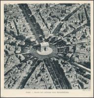 Párizs az 1940-1950-es években, 7 db nyomtatott kép, feliratozva, 22x21 cm