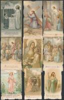 cca 1890-1920 Vegyes litho szentkép tétel, 18db, különböző méretben és minőségben, cca 11x6cm
