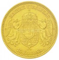 1896KB 10K Au "Ferenc József" (3,38g/0.900) T:2,2- ph.
Hungary 1896KB 10 Corona Au "...