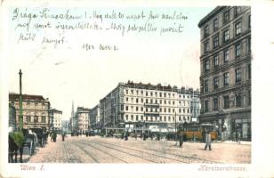 Vienna, Wien I. Karntnerstrasse, tram (kis szakadás / small tear)