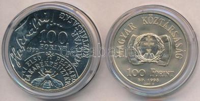 1990. 100Ft alpakka "Fáy András" + 1998. 100Ft Cu-Ni-Zn "1848-49-es szabadságharc&quo...