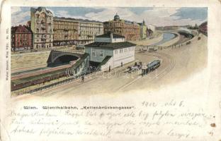 Vienna, Wien I.Wienthalbahn, Kettenbrückengasse / railway station (EK)