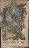 cca 1800 Szentkép, színezett rézmetszet, I.E. Belling, 13x8cm