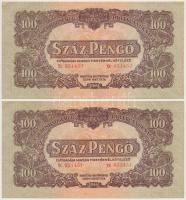 1944. 100P "A Vöröshadsereg Parancsnoksága" (5x) sorszámkövetők T:I-,II 
Adamo P47