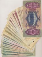 Vegyes 1962-1986. 28db-os bankjegy tétel 10-100Ft-os címletek, közte 1db pengő bankjegy T:II-III