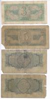 Szovjetunió 1934. 5R (2x) + 1938. 3R + 5R T:III,III- sarokhiány
Soviet Union 1934. 5 Rubles (2x) + ...