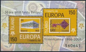 50 éves az Europa CEPT bélyeg blokk, Europa CEPT block