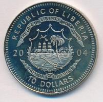 Libéria 2004. 10$ "Szabadság pillanatai - Lech Walesa és a Szolidaritás 1980" multicolor T...