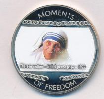 Libéria 2004. 10$ "Szabadság pillanatai-Teréz anya (Nobel-békedíj) 1979" multicolor T:PP ujjlenyomatos  Liberia 2004. 10 Dollars "Moments of Freedom-Theresa mother-Nobel peace price 1979" multicolor C:PP fingerprint