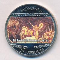 Libéria 2004. 10$ "Szabadság pillanatai - A Makkabeusok felkelése i.e. 167" multicolor T:PP ujjlenyomatos  Liberia 2004. 10 Dollars "Moments of Freedom - The Revolt of the Maccabees 167 BC" multicolor C:PP fingerprint