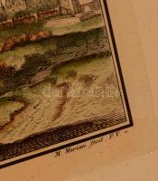 Nagyméretű, régi brösszeli metszet facsimile kiadása, igényes üvegezett keretben / Reprint of Brüsse...