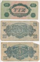 1944. 1P-100P (10x) "A Vörös Hadsereg Parancsnoksága" T:III,III-