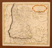 Baden Die Landgrafschaft Breisgau mit den vier Waldstaedten Nro. 151. Kézzel színezett rézmetszet. Reilly. 1791. 26x26 cm Paszpartuban / Etching  In paspartu