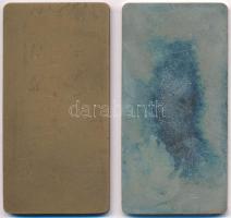 ~1970-1980. "Csepel Vas- és Fémművek 35 éves Törzsgárda tagjának" Br plakett, eredeti tokb...