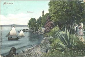 Abbazia, Südstrand / beach, promenade (EK)