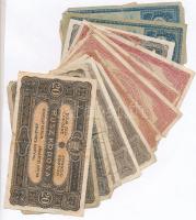 1916-1920. 15db-os vegyes magyar korona bankjegy tétel T:III,III-