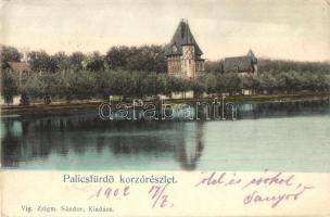 Palicsfürdő, Palic; Korzórészlet, kiadja Víg Zsigm. Sándor / corso (EK)