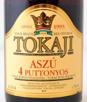 1993 Tokaji aszú 4 puttonyos bontatlan palack bor / Unopened bottle of wine