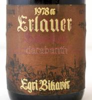 1978 Egri Bikavér bontatlan palack bor / Unopened bottle of vintage Hungarian wine