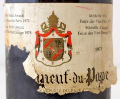 1977 Chateauvac du Pape bontatlan palack francia bor / Unopened bottle of vintage French wine