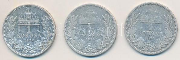 1894KB-1912KB 1K Ag "Ferenc József" (3x) T:2-3
Adamo K5, K5.1