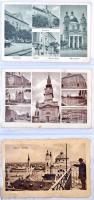 77 db RÉGI és MODERN ceglédi városképes lap gyűjtemény albumban, vegyes minőségben / 77 pre-1945 and modern Hungarian town-view postcards, in album, mixed quality