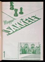 1951-1955: Magyar Sakkélet. Budapest, Sport Lap- és Könyvkiadó Vállalat. I-V., teljes évfolyamok. Fé...