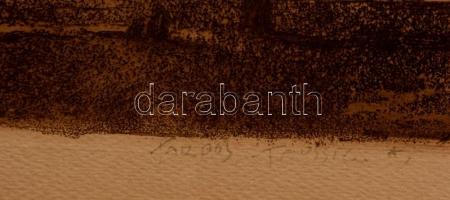 Tardos jelzéssel: Magányos fa. Rézkarc, papír, 18×12 cm