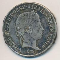 1848. 20kr Ag "V. Ferdinánd" T:2,2- fülnyom Adamo B5