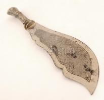 Alpakka tortalapár, sérült marok résszel, h:26 cm