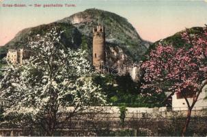 Bolzano, Bozen, Gries; Der gescheibte Turm / tower