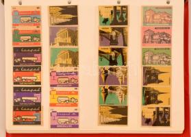 cca 1000 db magyar gyufacímke, különféle motívumsorokkal: állatvilág, népviselet, sport, stb., berak...