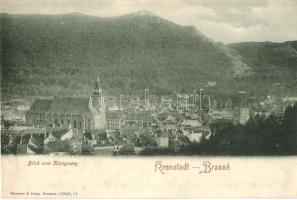 Brassó, Kronstadt, Brasov; Látkép / general view (vágott / cut)