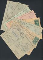 1915-1944 Vegyes militária tétel (13 db), benne tábori levelezőlapok, népfölkelési igazolvány, hidás...