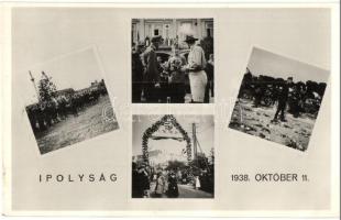 1938 Ipolyság, Sahy; &#039;A Felvidék felszabadulásának első örömünnepe&#039;, bevonulás / entry of the Hungarian troops