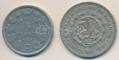 Vegyes: Belgium 1930. 5Fr Ni "Albert" + Mexikó 1961. 1P Ag T:2,2-
Mixed: Belgium 1930. 5 ...
