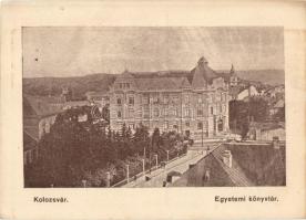 Kolozsvár, Cluj; Egyetemi könyvtár / university library (vágott / cut)