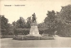 Temesvár, Timisoara; Scudier szobor, kiadja Polatsek / statue