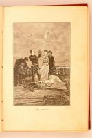 Verne Gyula: A Jangada. Bp., 1896, Franklin. Fekete-fehér illusztrációkkal. Kopott díszes vászonköté...