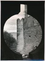 A siklósi vár, 2 db fotó, hátoldalon feliratozva, 14x20 és 17x23 cm