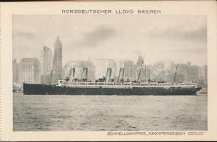 Die Flotte des Norddeutschen Lloyd Bremen - 36 lapos képeslap füzet / German shipping company fleet ...