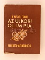 Dr. Mező Ferenc: Az újkori olimpia. Athéntől-Melbourne-ig. Bp., 1956, Sport Lap- és Könyvkiadó. Kiadói papírkötés, gerincnél sérülésekkel.