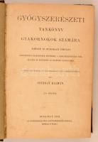 Csurgay Kálmán: Gyógyszerészeti tankönyv gyakornokok számára. Bp., 1883, Eggenberger-féle Könyvkeres...