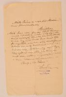1896 Lipcsey Soma ipolysági ügyvéd levele Barátiba szárazpecsétes levélpapíron