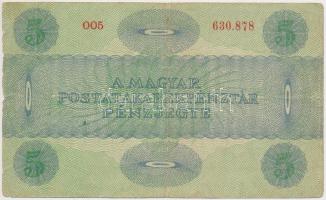 1919. 5K "OSZTRÁK-MAGYAR BANK BANKJEGYEIRE" előlapján gúnyrajz T:III,III-
Adamo K8