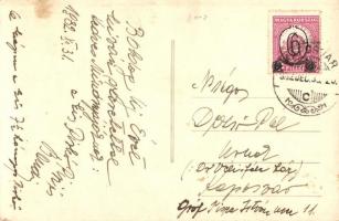 1932 'Boldog Új Évet' / New Year greeting, baby, photo (fa)