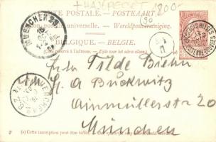 Paquebots de l'Etat Belge, Ligne Ostene-Douvres / Belgian ship,  SS Princess Josephine with shi...